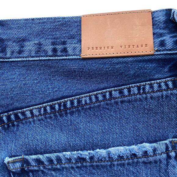 New Citizens of Humanity Premium Vintage Lorelle Piece Out Denim Mini Skirt 27 - Picture 9 of 13